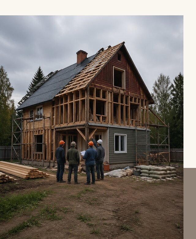 Реконструкция дачного дома в Ревде под ключ с проектом