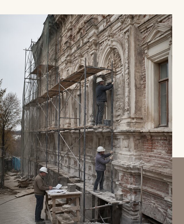 Реставрация объектов культурного наследия под ключ в Ревде